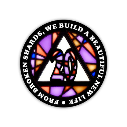 Stained Glass Anniversary AA Coins