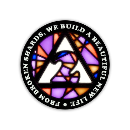 Stained Glass Anniversary AA Coins