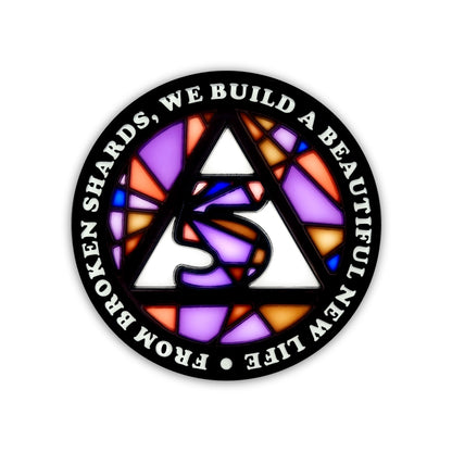 Stained Glass Anniversary AA Coins