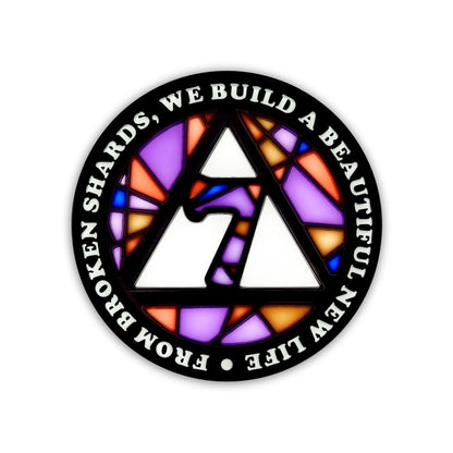 Stained Glass Anniversary AA Coins