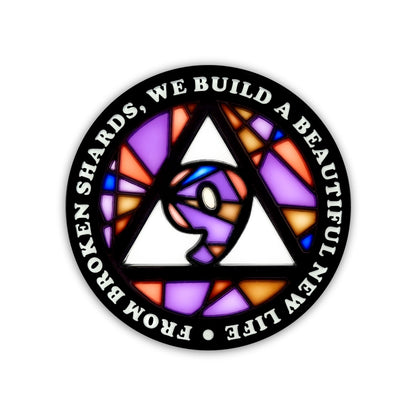 Stained Glass Anniversary AA Coins