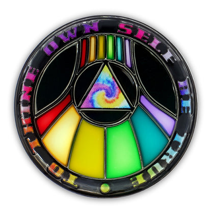 Rainbow Recovery | Stained Glass AA Coin