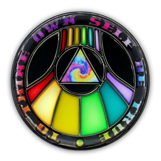 Rainbow Recovery | Stained Glass AA Coin