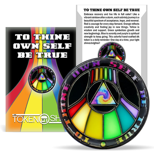 Rainbow Recovery | Stained Glass AA Coin