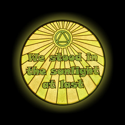 Sunlight Of The Spirit Affirmation Coin