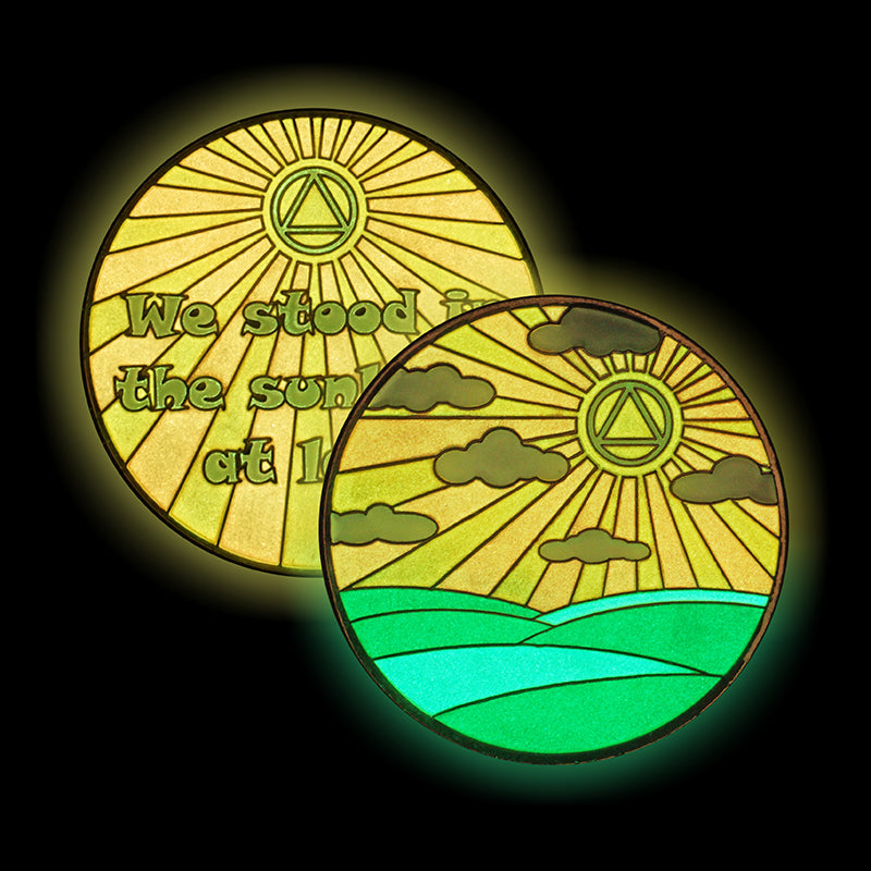 Sunlight Of The Spirit Affirmation Coin