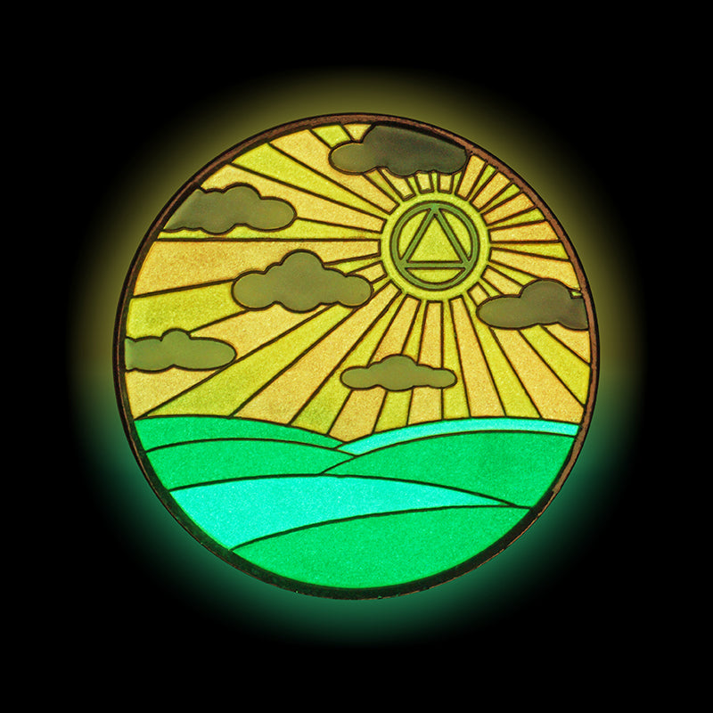 Sunlight Of The Spirit Affirmation Coin
