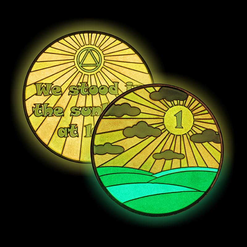 Sunlight of the Spirit AA Coin | Glow in the Dark