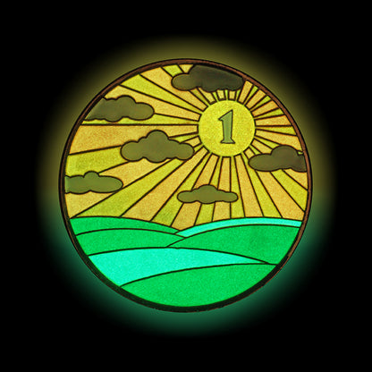 Sunlight of the Spirit AA Coin | Glow in the Dark