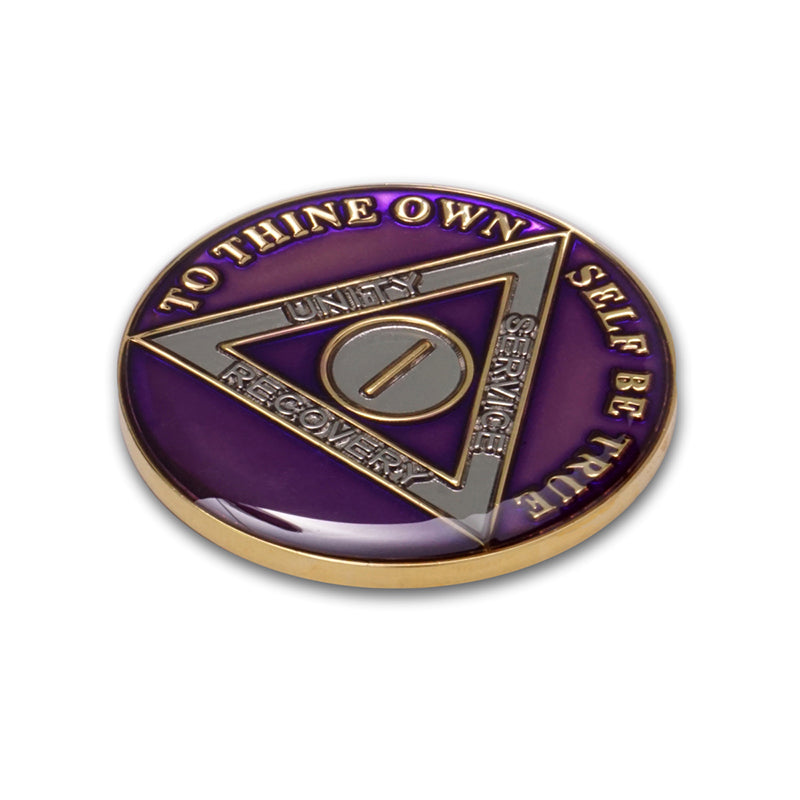 Purple Triplate AA Chips