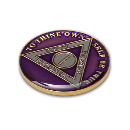 Purple Triplate AA Chips