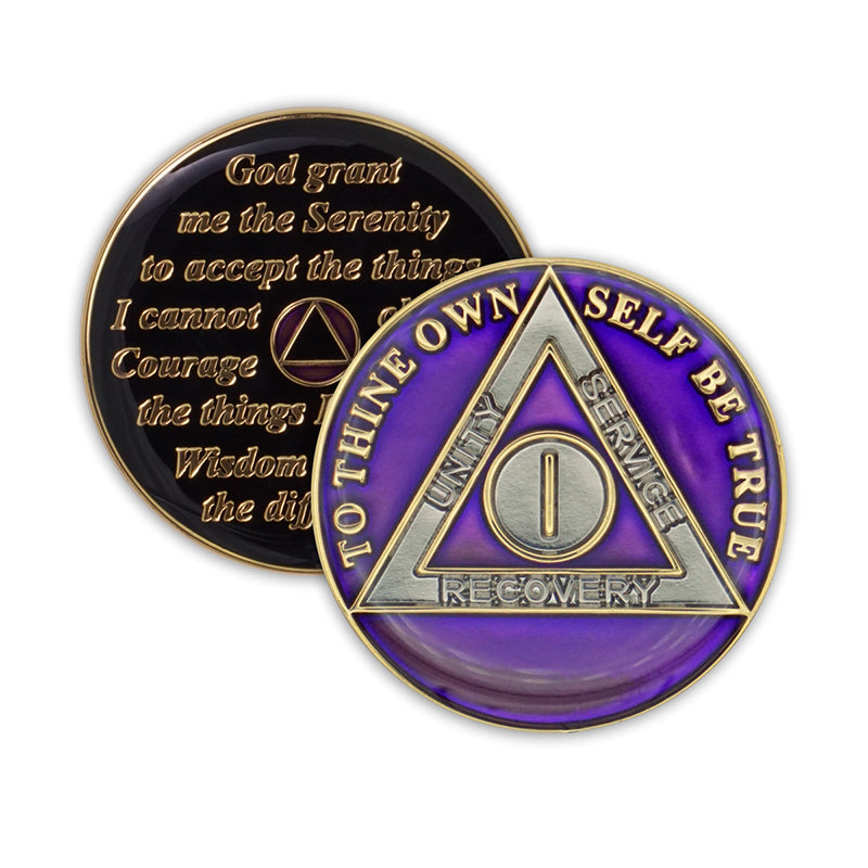Purple Triplate AA Chips