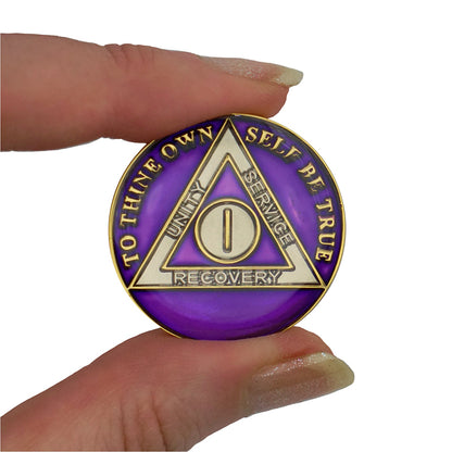 Purple Triplate AA Chips