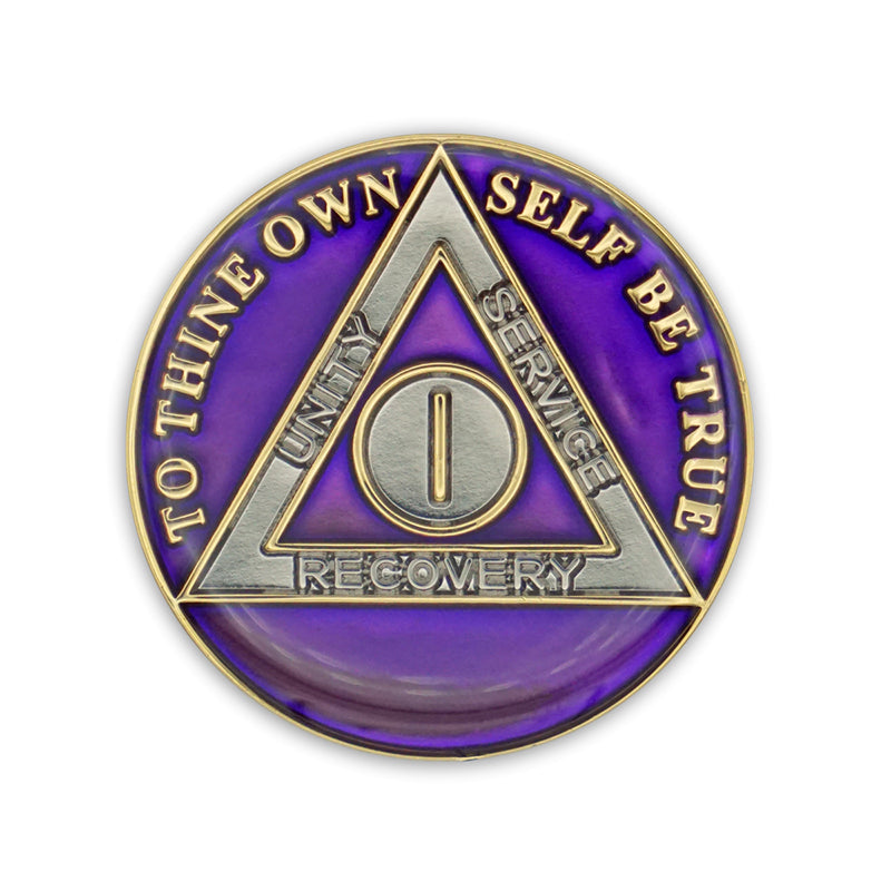 Purple Triplate AA Chips