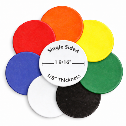 Custom Imprinted Smooth Style Plastic Chips - 1 Side
