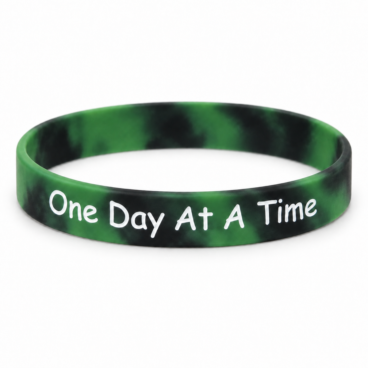 Debossed Wristbands  "One Day At A Time"