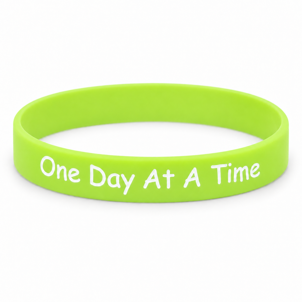 Debossed Wristbands  "One Day At A Time"