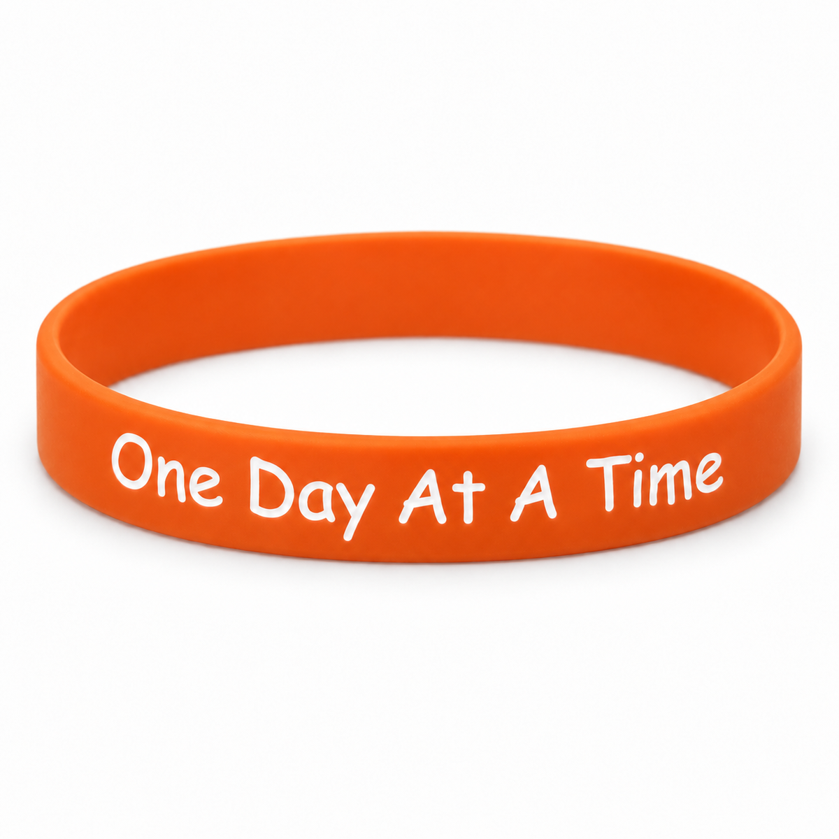 Debossed Wristbands  "One Day At A Time"