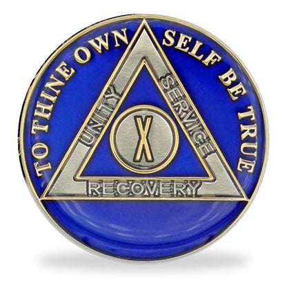 Blue Triplate AA Coins