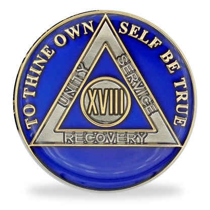 Blue Triplate AA Coins