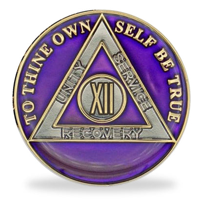 Purple Triplate AA Chips