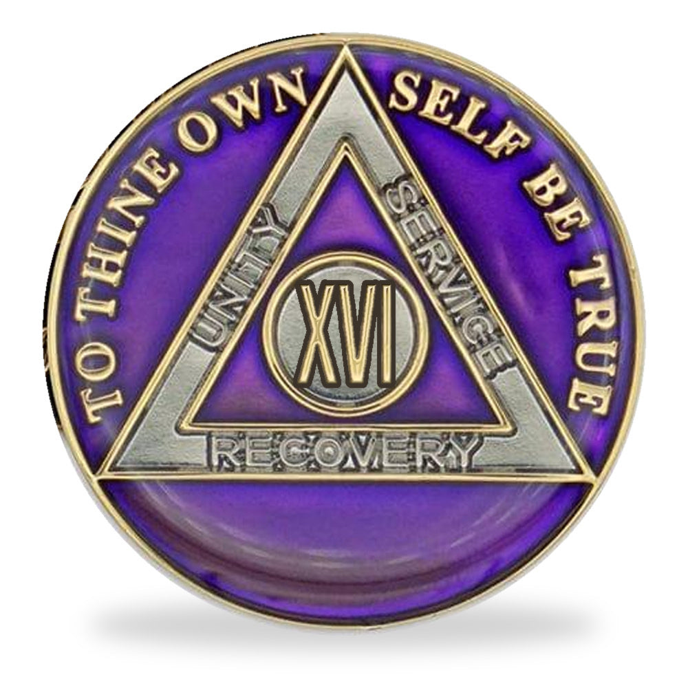 Purple Triplate AA Chips