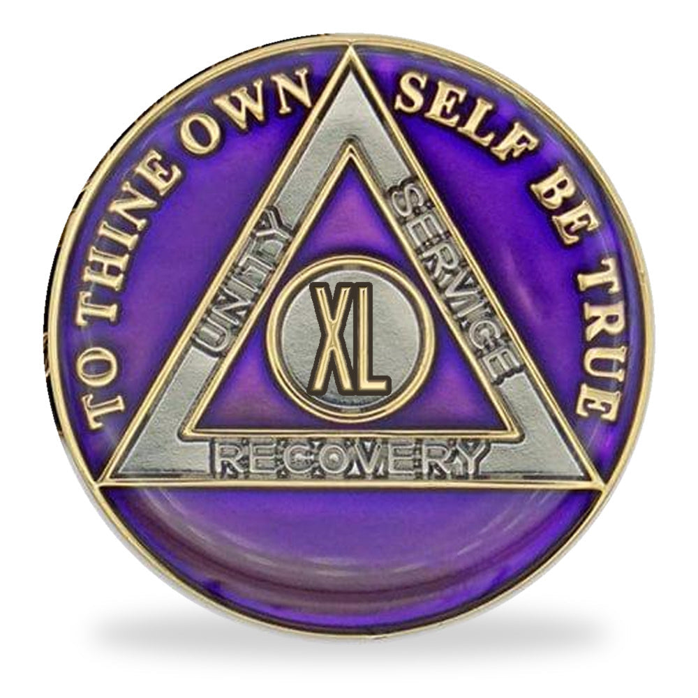 Purple Triplate AA Chips