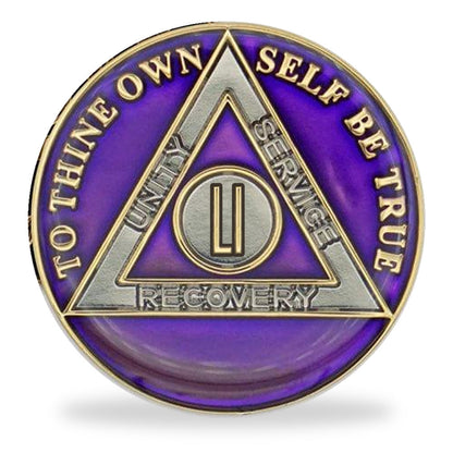 Purple Triplate AA Chips