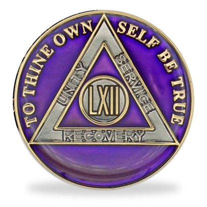 Purple Triplate AA Chips