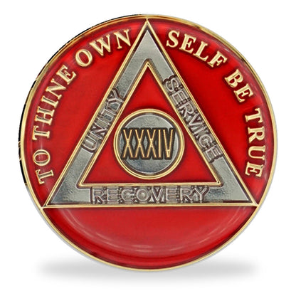 Red Triplate AA Coins