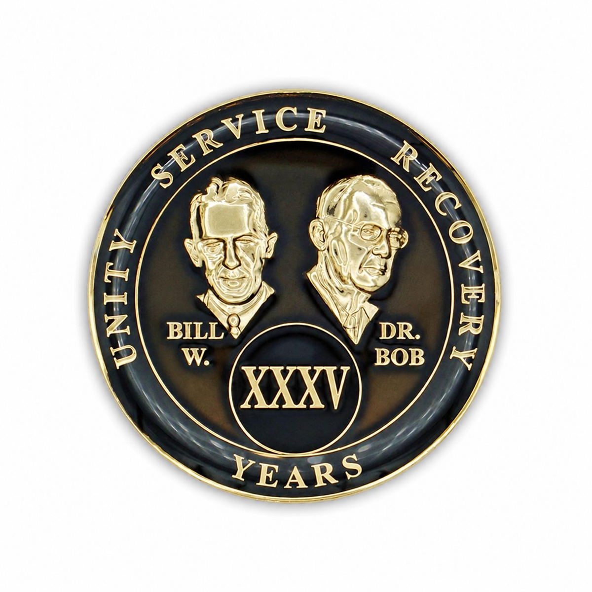 Black Founders Triplate AA Chips - 35 Years - front