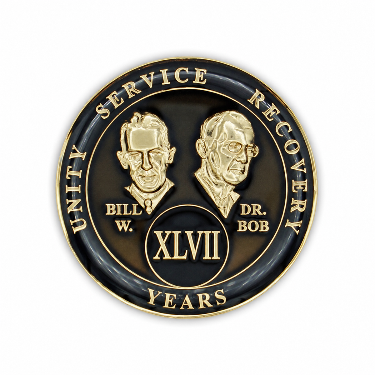 Black Founders Triplate AA Chips - 47 Years - front
