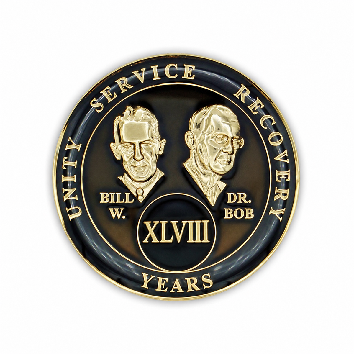 Black Founders Triplate AA Chips - 48 Years - front