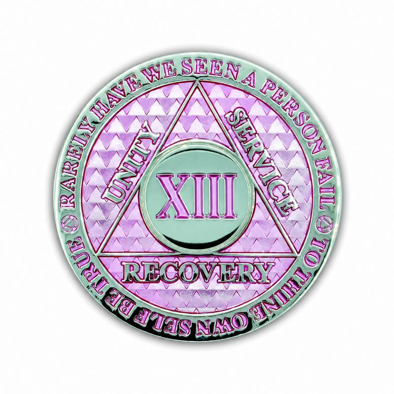 Pink Legacy Triplate AA Chip - 13 Years front