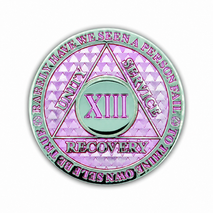 Pink Legacy Triplate AA Chip - 13 Years front