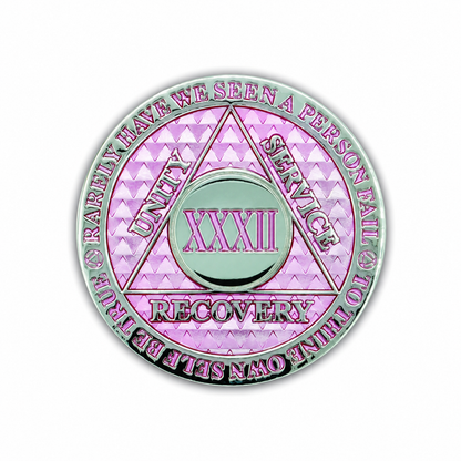 Pink Legacy Triplate AA Chip 32 Years