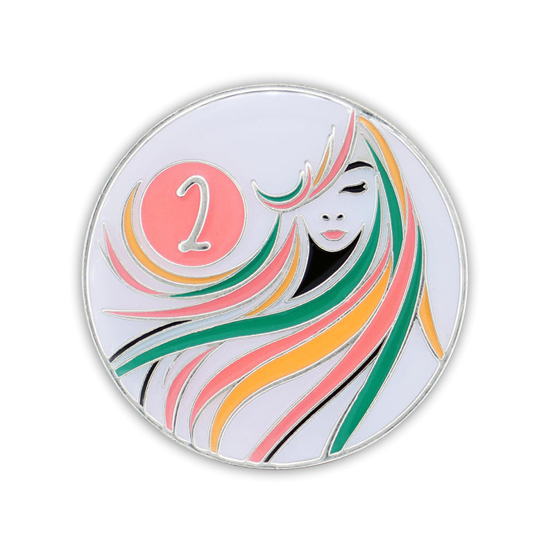 Sober Woman Glow-in-the-Dark AA Coin — 2 Years