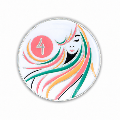 Sober Woman AA coin 4 years front