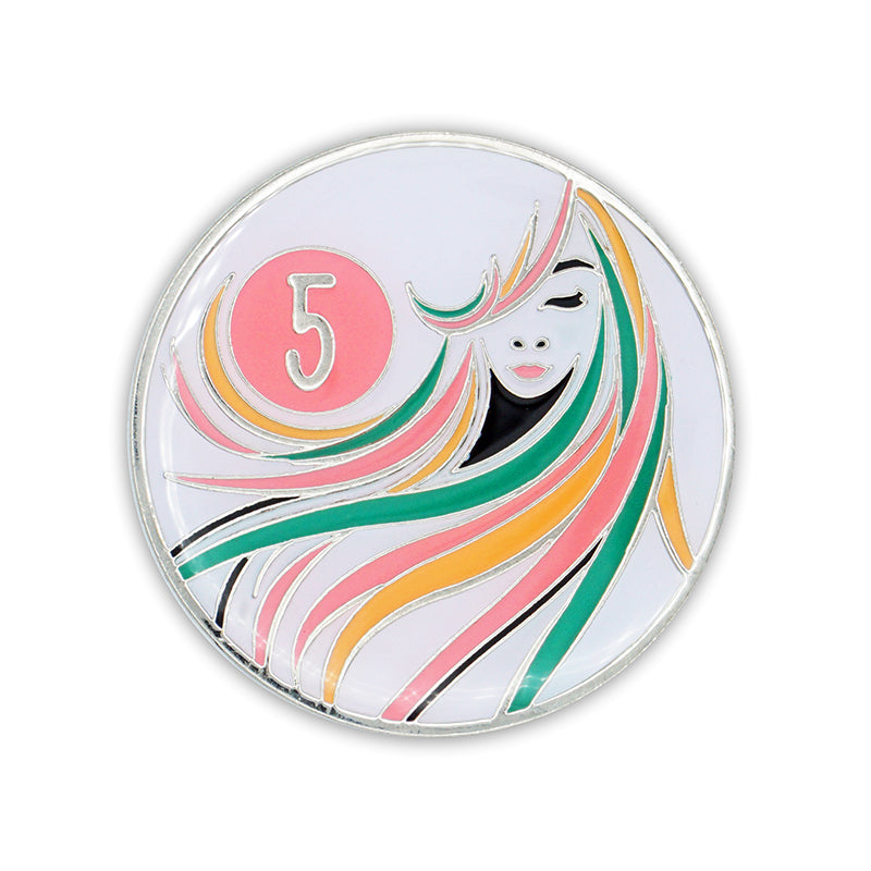 Sober Woman Glow-in-the-Dark AA Coin — 5 Years