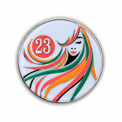 Sober Woman Glow-in-the-Dark AA Coin — 23 Years, corrected front