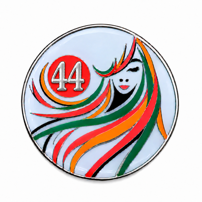 Sober Woman Glow-in-the-Dark AA Coin — 44 Years, corrected front