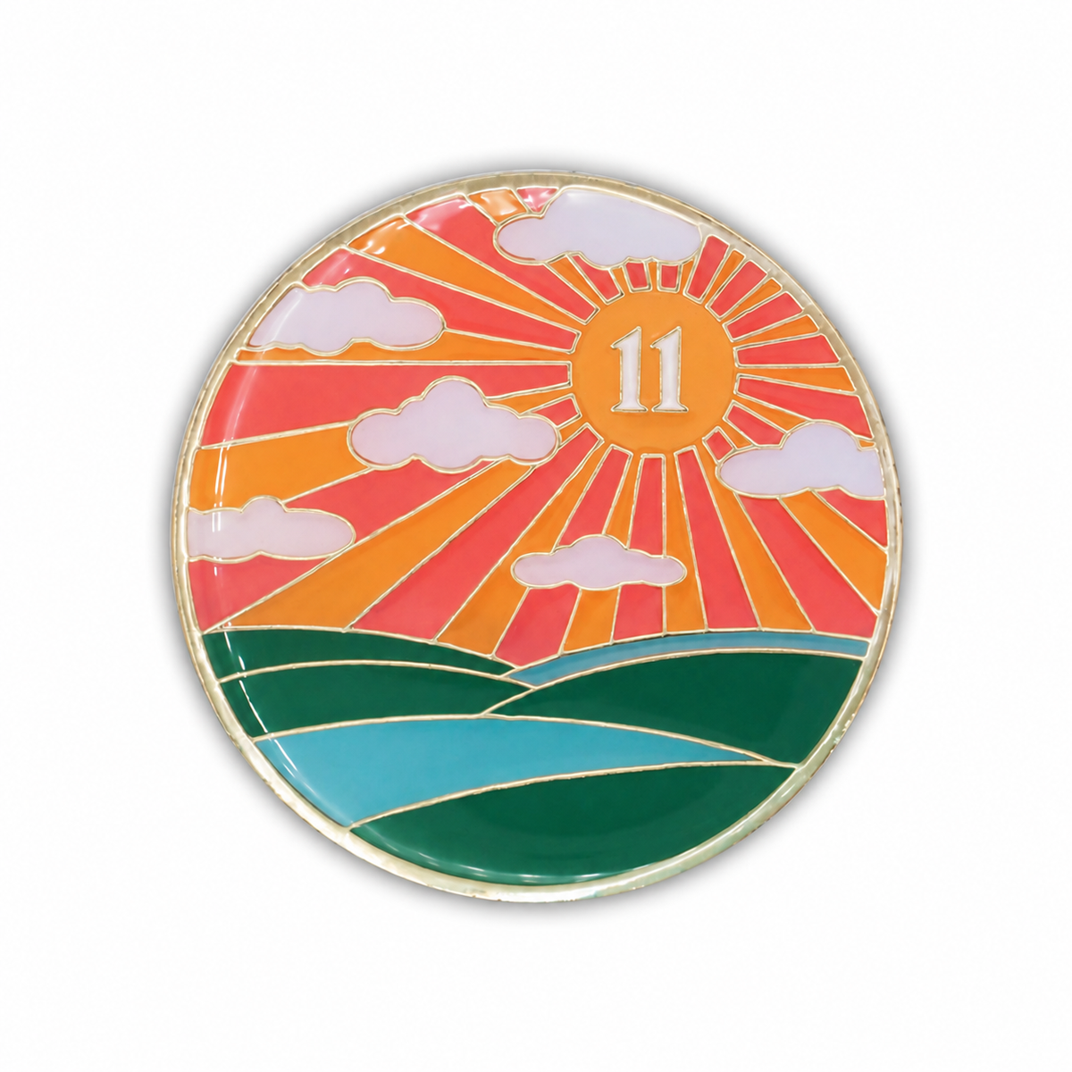 Sunlight of the Spirit AA Coin | Glow in the Dark