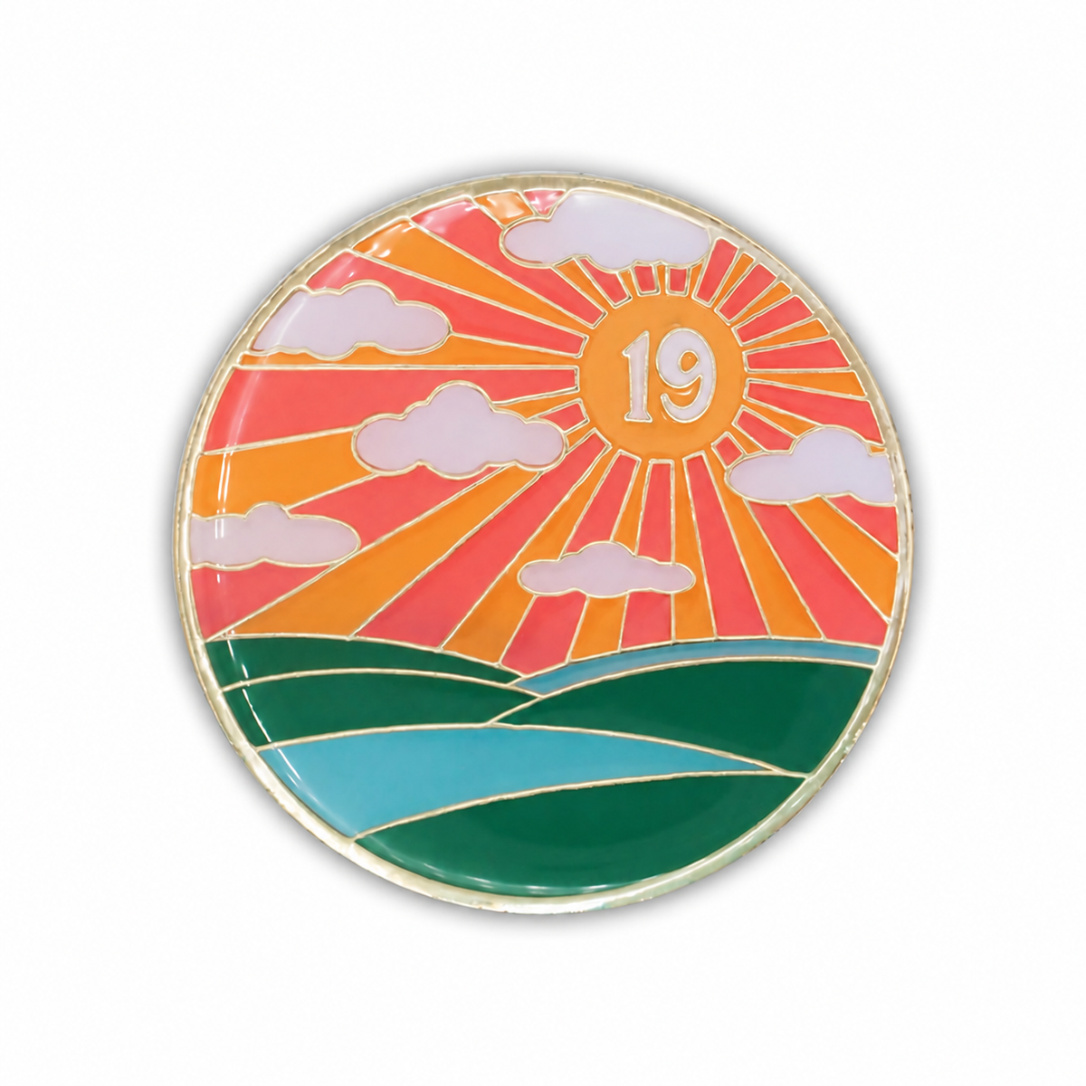 Sunlight of the Spirit AA Coin | Glow in the Dark