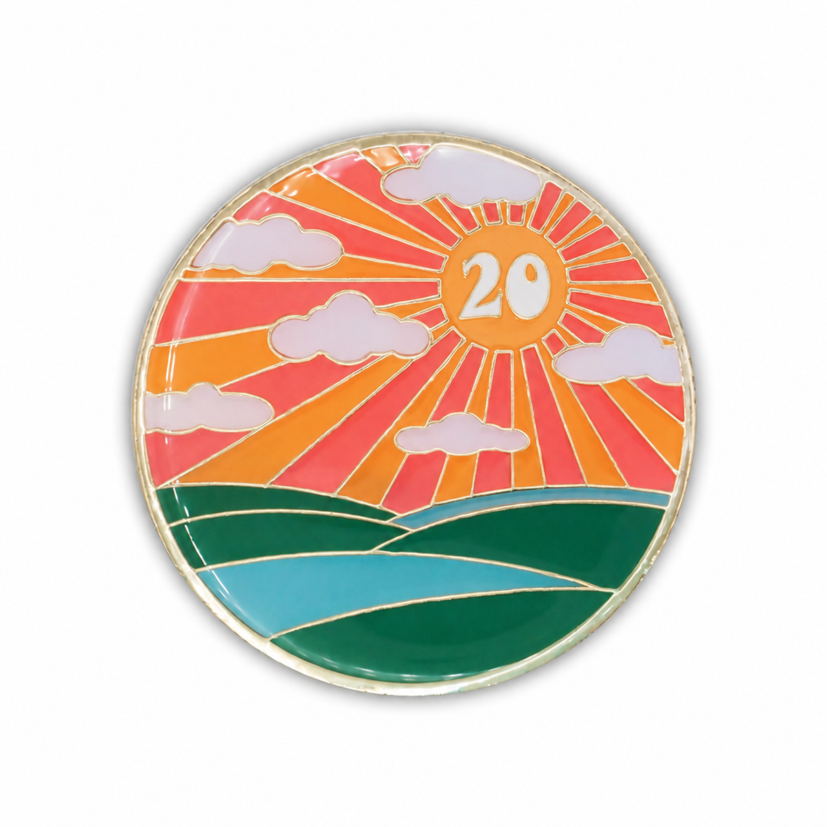 Sunlight of the Spirit AA Coin | Glow in the Dark