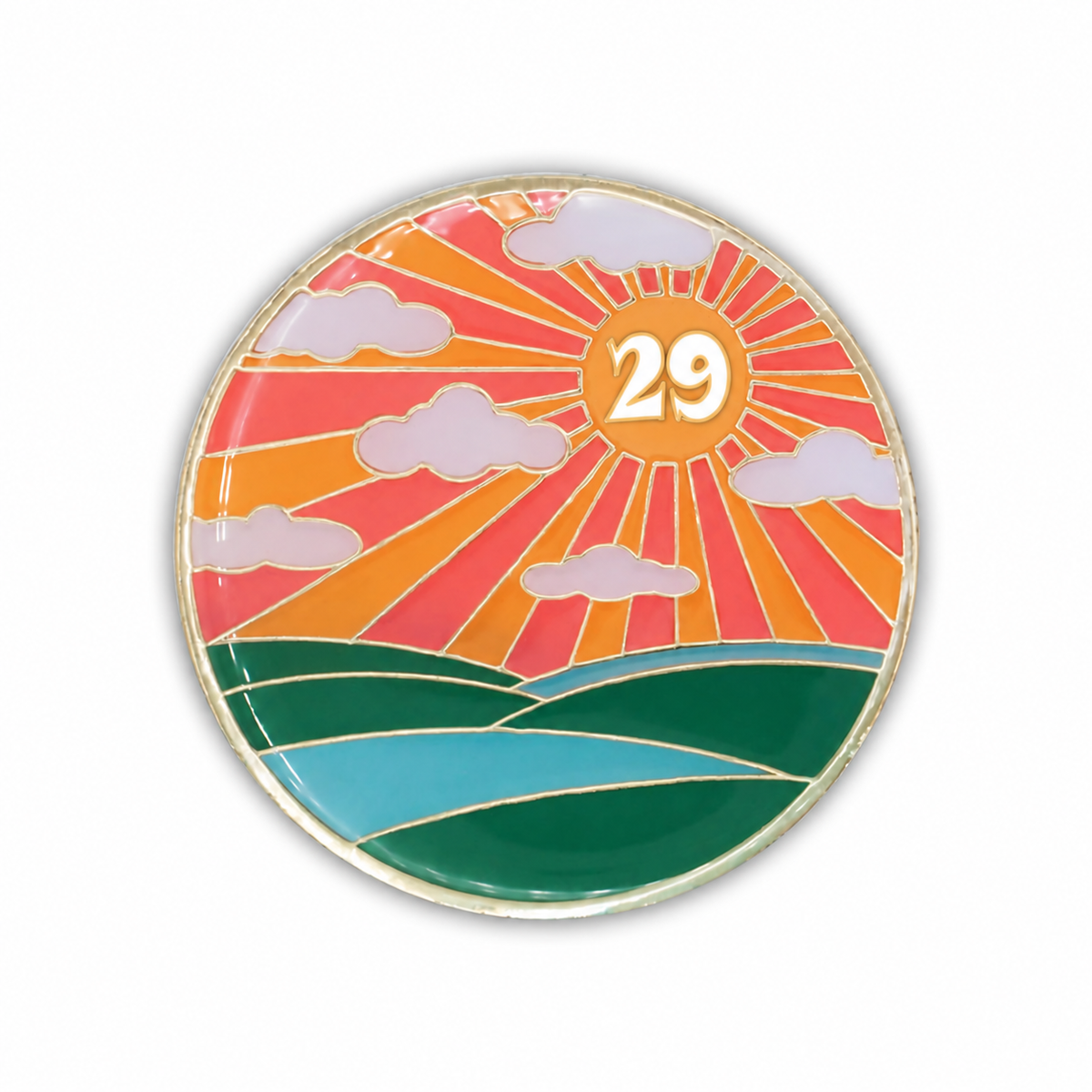 Sunlight of the Spirit AA Coin | Glow in the Dark