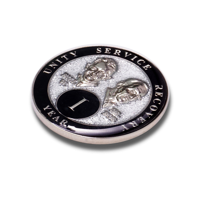 Silver Glitter Founders Triplate AA Chips