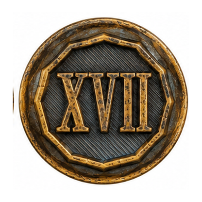 Anniversary Year Center 17 Years (XVII)