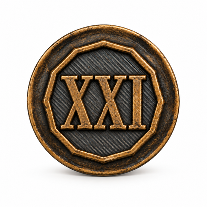 Anniversary Year Center 21 Years (XXI)