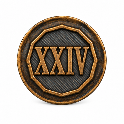 Anniversary Year Center 24 Years (XXIV)