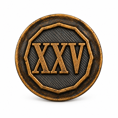 Anniversary Year Center 25 Years (XXV)